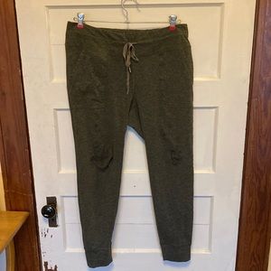 OFFLINE By Aerie Warmup Drawcord Legging in Green Heather Size XL